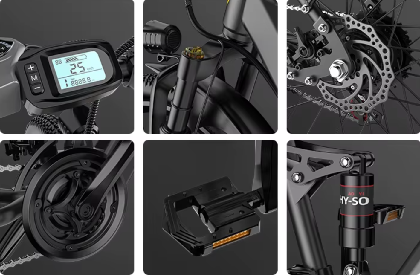 Electric Wave Aairsk GT900 Electric Bike, 26 Inch, 13 AMP High Range, Max Peak 540W